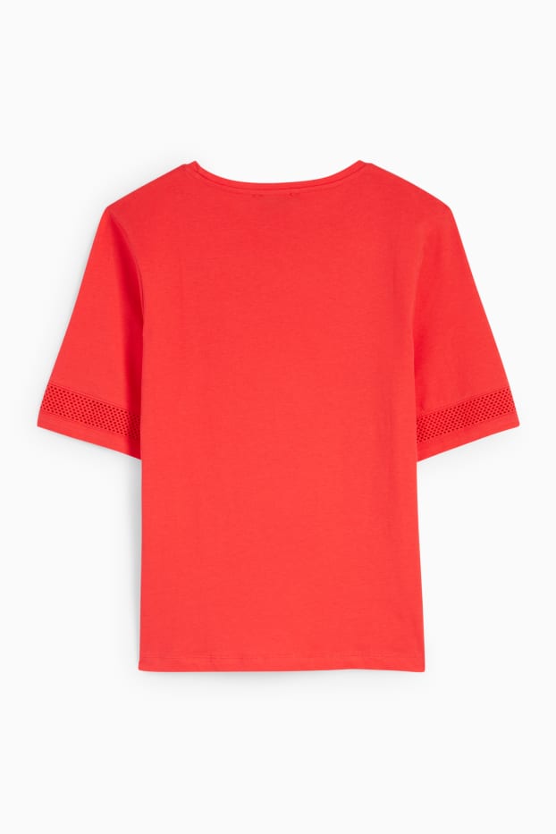 Mujer - Camiseta - rojo