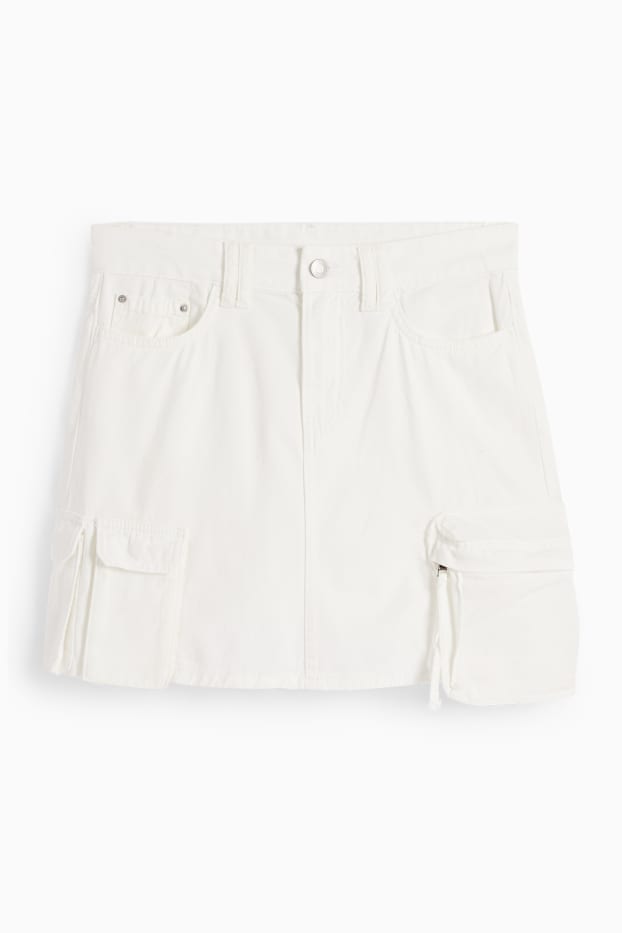 Dona - Faldilla texana cargo - blanc