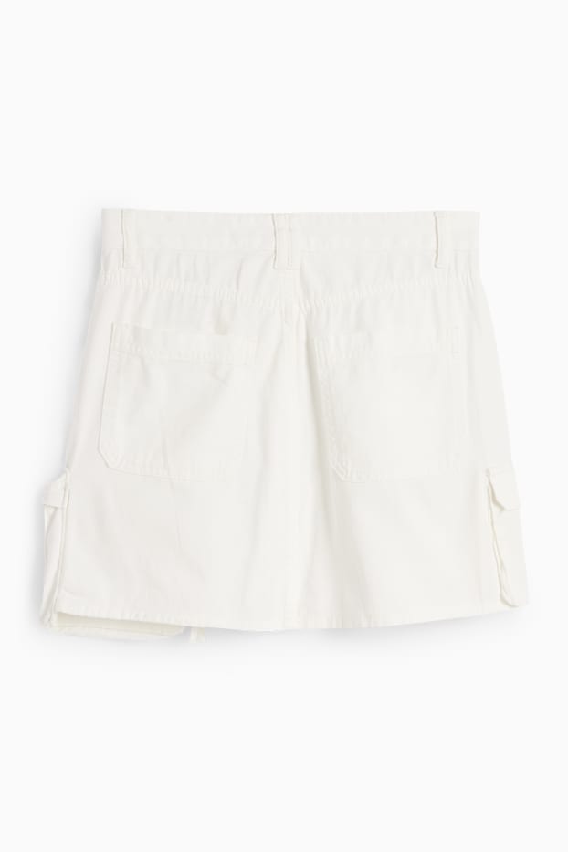 Dona - Faldilla texana cargo - blanc