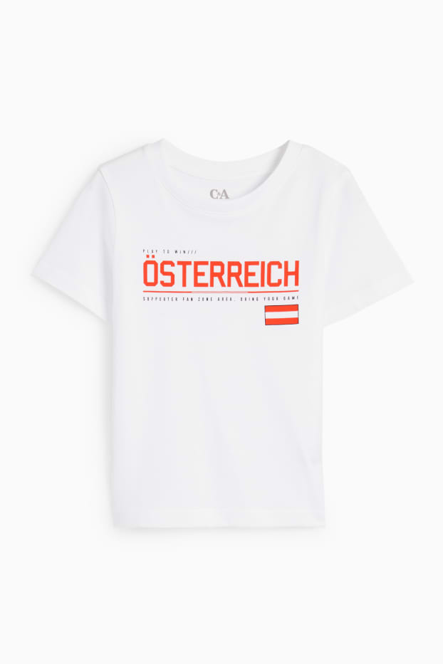 Children Boys - Austria - short sleeve T-shirt - white