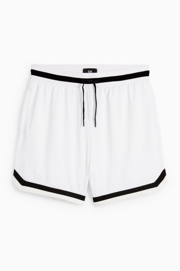 Heren - Sweatshort - wit