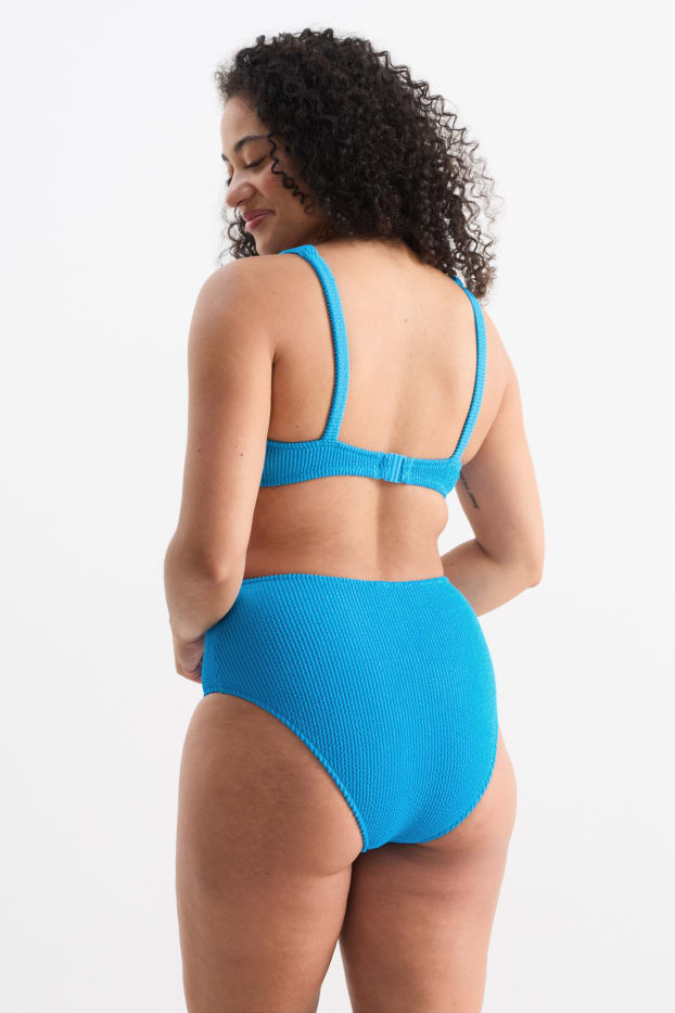 Damen - Bikini-Hose - High Waist - LYCRA® XTRA LIFE™ - blau