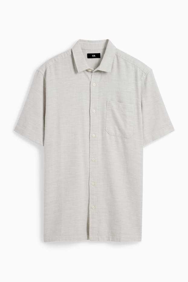 Men - Shirt - regular fit - Kent collar - mint green