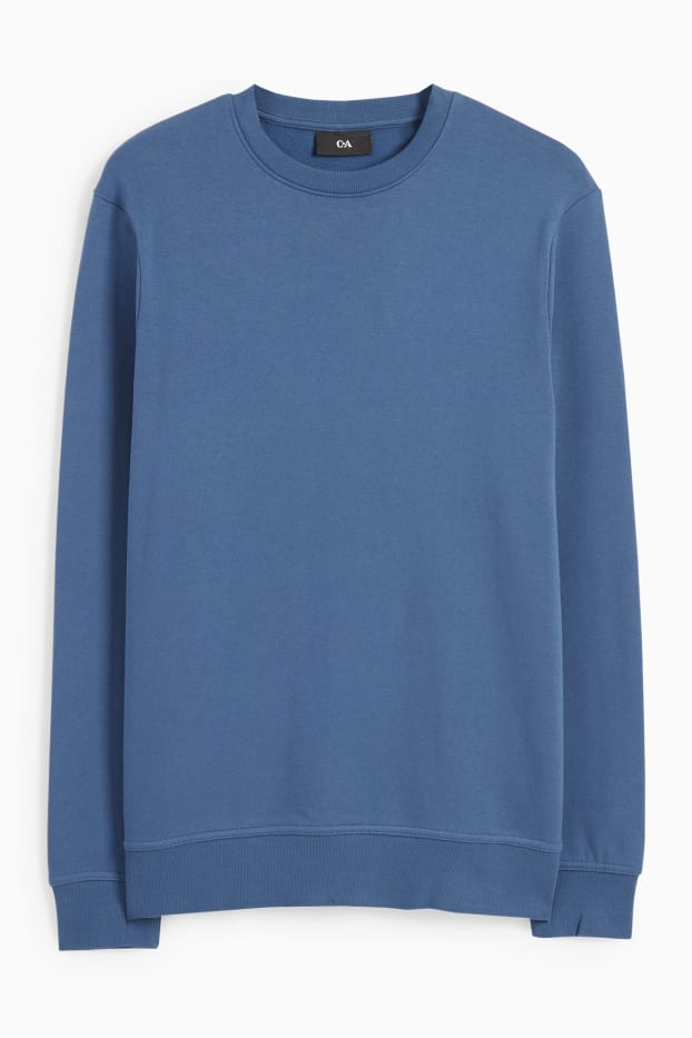 Mężczyźni - Bluza dresowa - niebieski