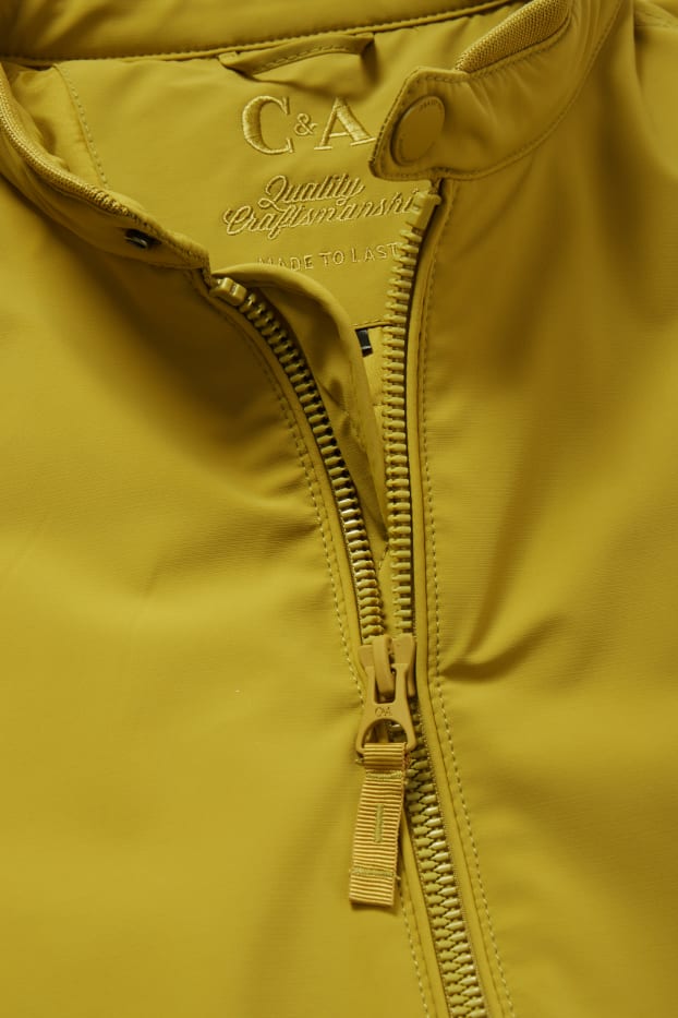 Pánské - Blouson - z vodoodpudivého materiálu - hořčicově žlutá