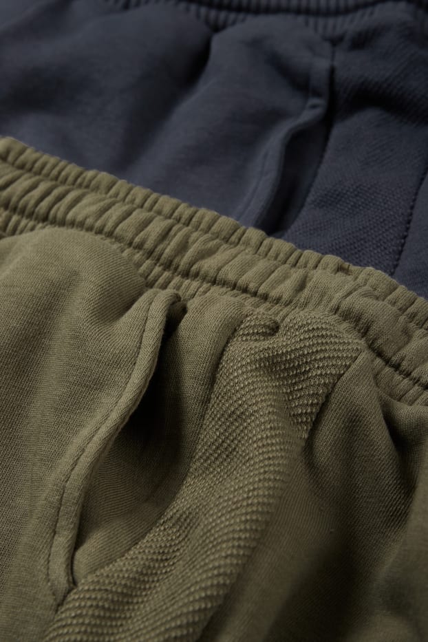 Bambini - Confezione da 2 - shorts di felpa - kaki