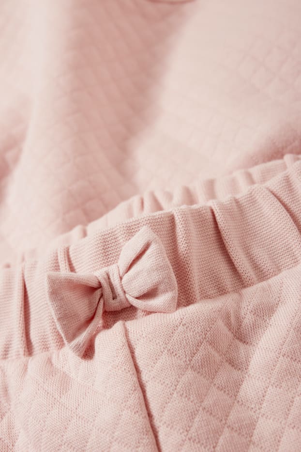 Baby: meisjes - Baby-outfit - 2-delig - roze