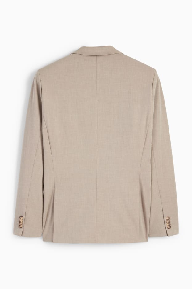 Hommes - Veste de costume - slim fit - Flex - 4 Way Stretch - beige clair