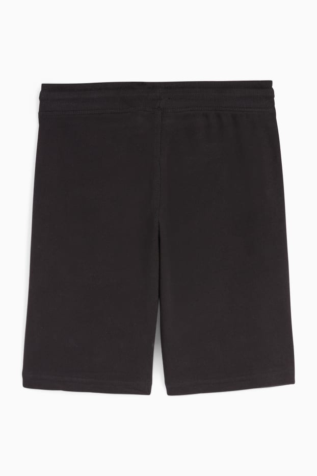 Kinder Buben - Sweatshorts - schwarz
