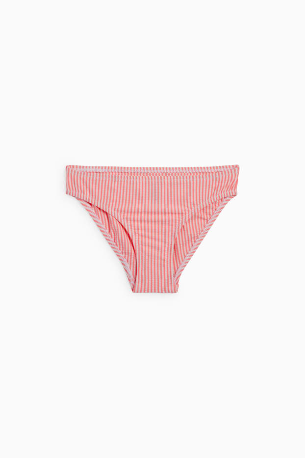 Kinder Mädchen - Bikini - LYCRA® XTRA LIFE™ - 2 teilig - gestreift - pink