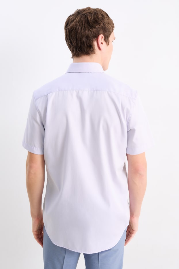 Men - Shirt - regular fit - kent collar - easy-iron - light violet
