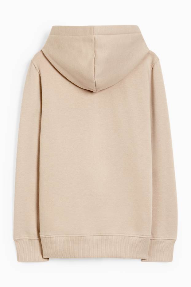 Enfants garçons - Sweat à capuche - genderneutral - taupe