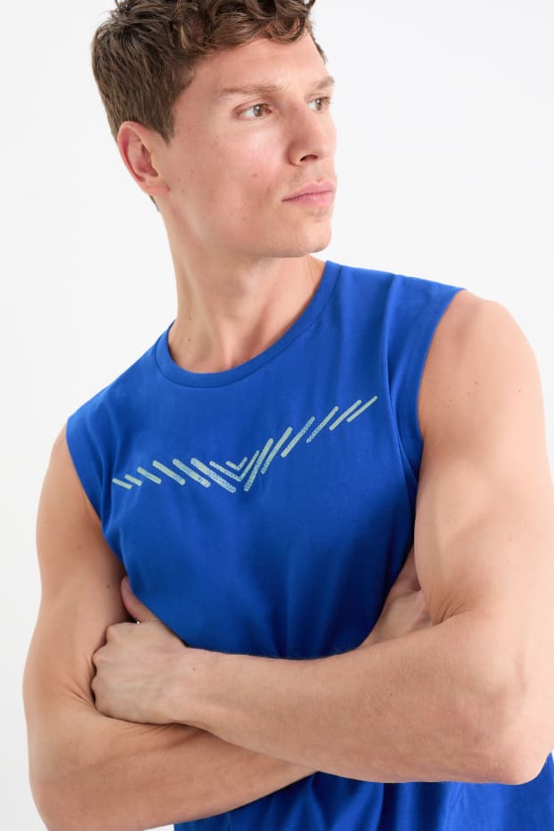 Hommes - Haut de sport - bleu