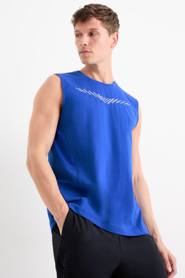 Hommes - Haut de sport - bleu