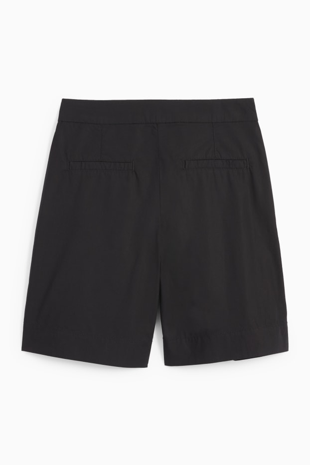 Women - Shorts - high waist - black