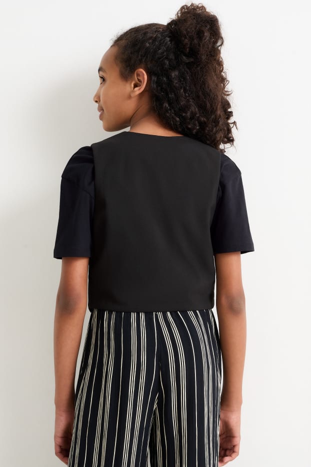 Bambine - Giubbino - imbottito - nero