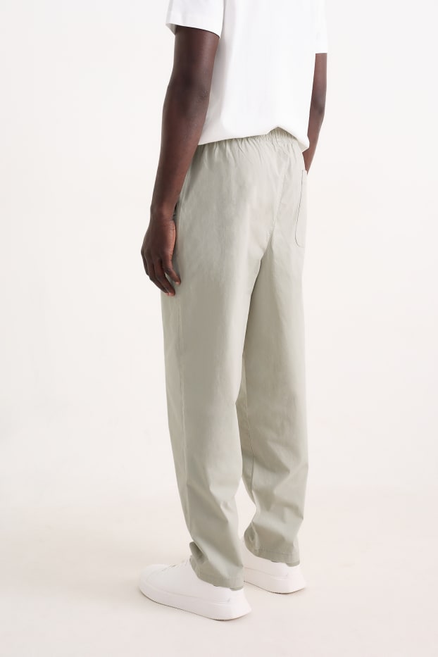 Pánské - Kalhoty chino - tapered fit - šedá