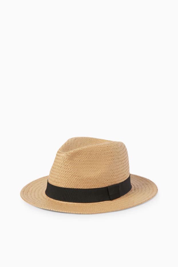 Uomo - Cappello di paglia - beige