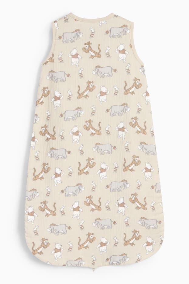 Baby Buben - Winnie Puuh - Baby-Musselin-Schlafsack - 6-18 Monate - hellbeige