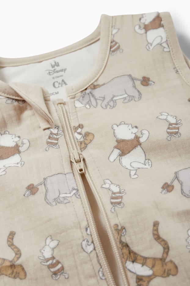 Baby Buben - Winnie Puuh - Baby-Musselin-Schlafsack - 6-18 Monate - hellbeige