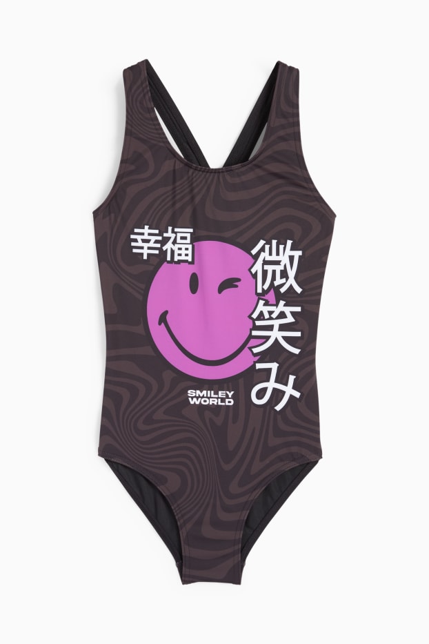 Children Girls - SmileyWorld® - swimsuit - LYCRA® XTRA LIFE™ - black