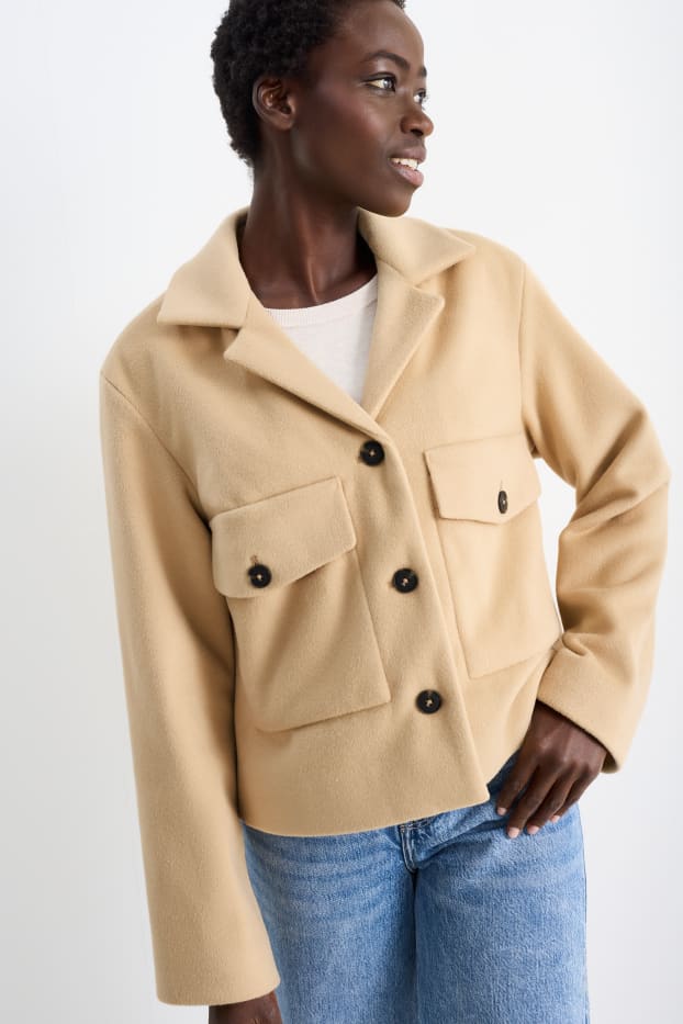 Damen - Jacke - beige