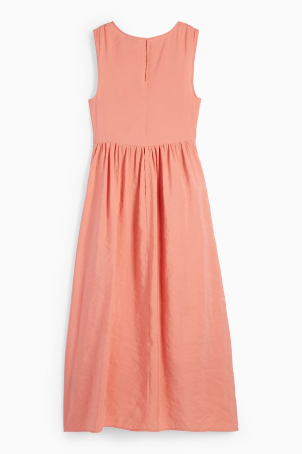 Dona - Vestit de línia A - vermell clar