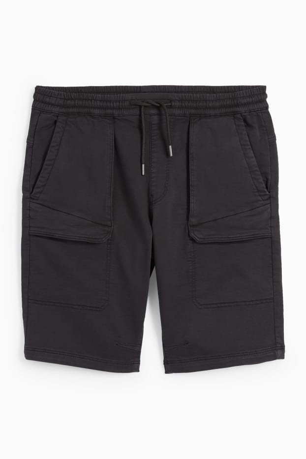 Men - Cargo shorts - LYCRA® - black