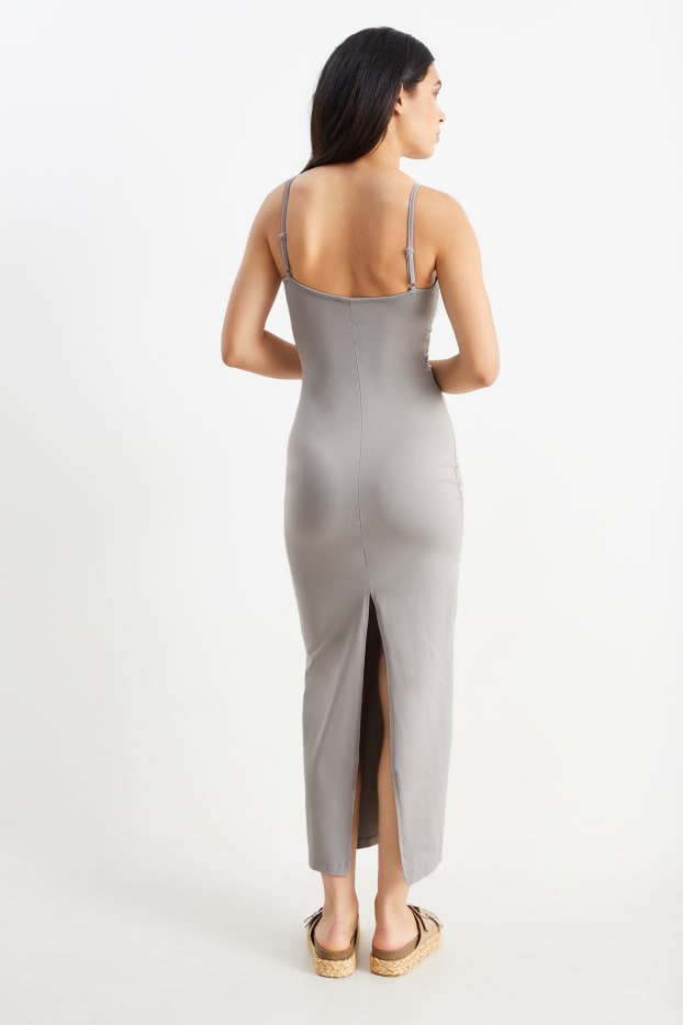 Femmes - Robe moulante - gris