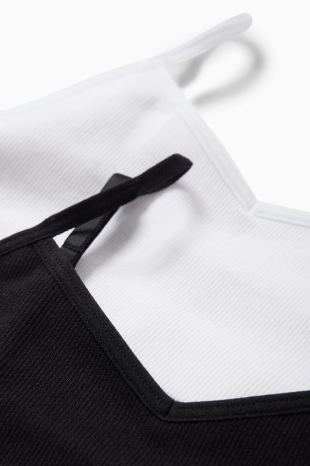 Niños: niñas - Pack de 2 - bustiers - negro
