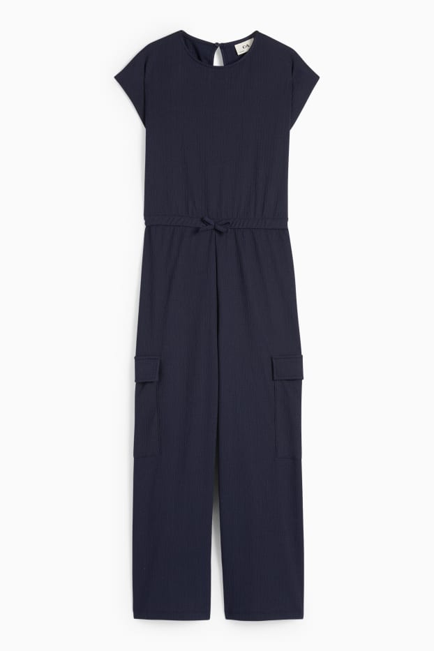 Children Girls - Jumpsuit - dark blue