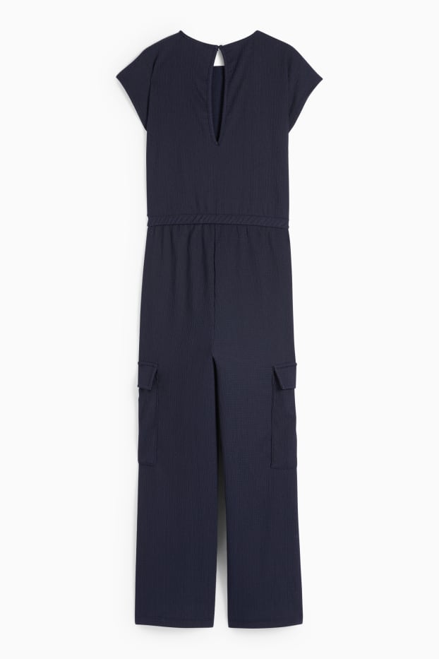 Children Girls - Jumpsuit - dark blue
