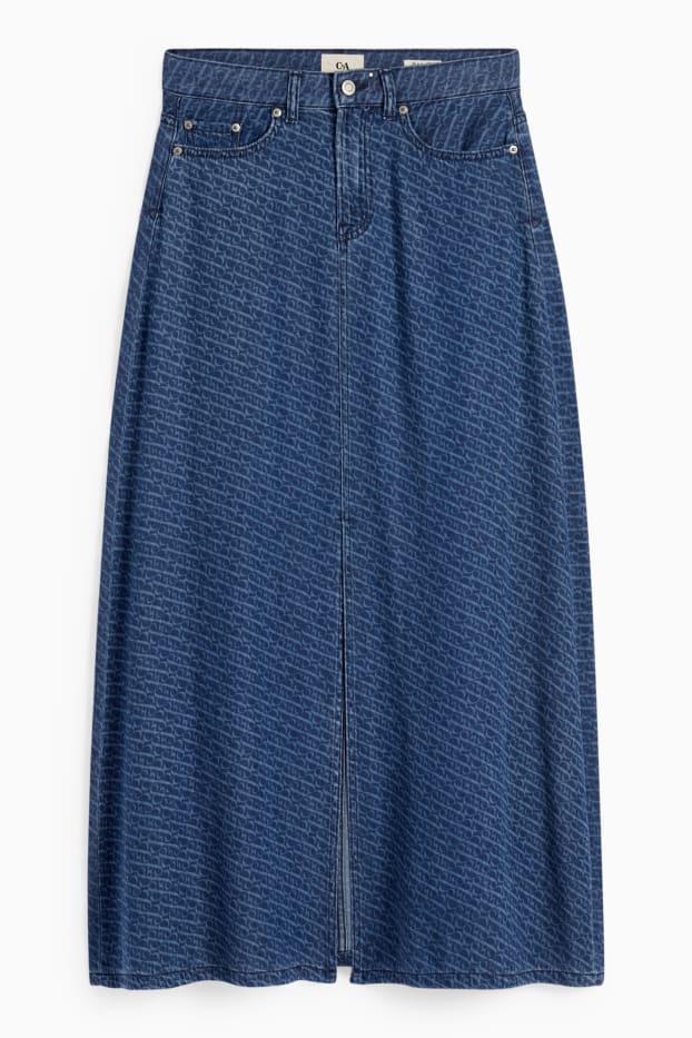 Dona - Faldilla texana - estampat - texà blau