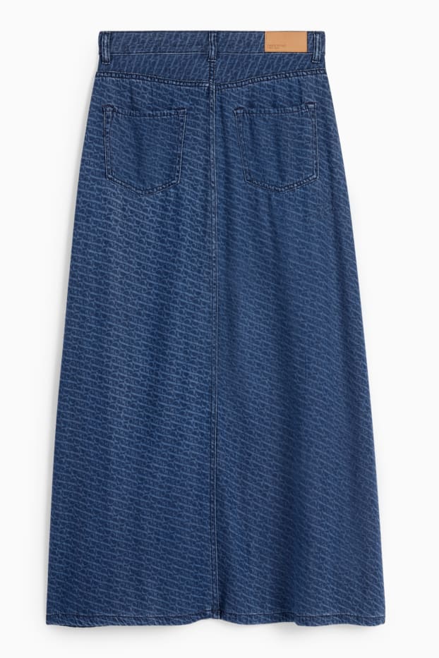 Dona - Faldilla texana - estampat - texà blau