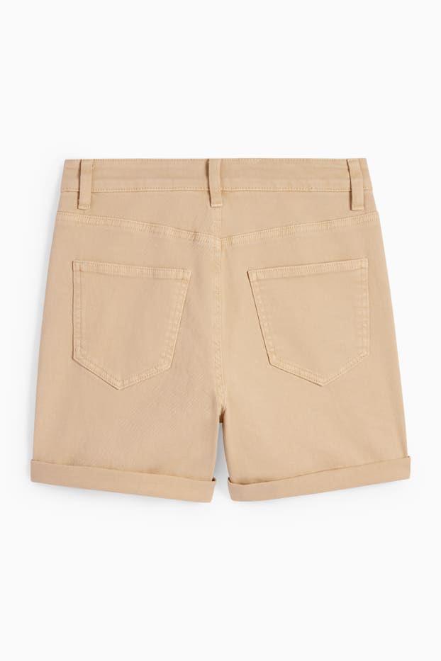 Femmes - Short - high waist - beige