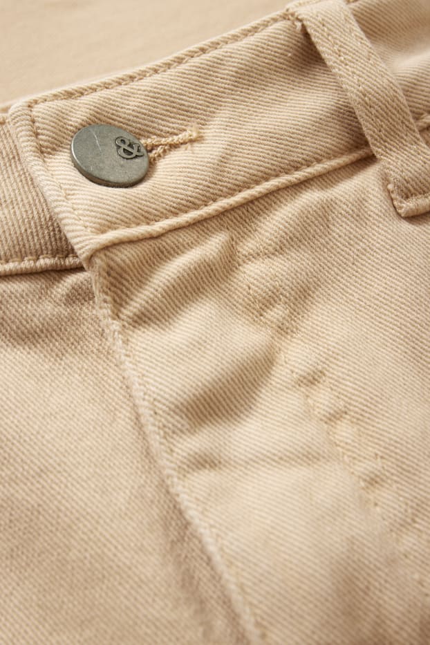 Femmes - Short - high waist - beige
