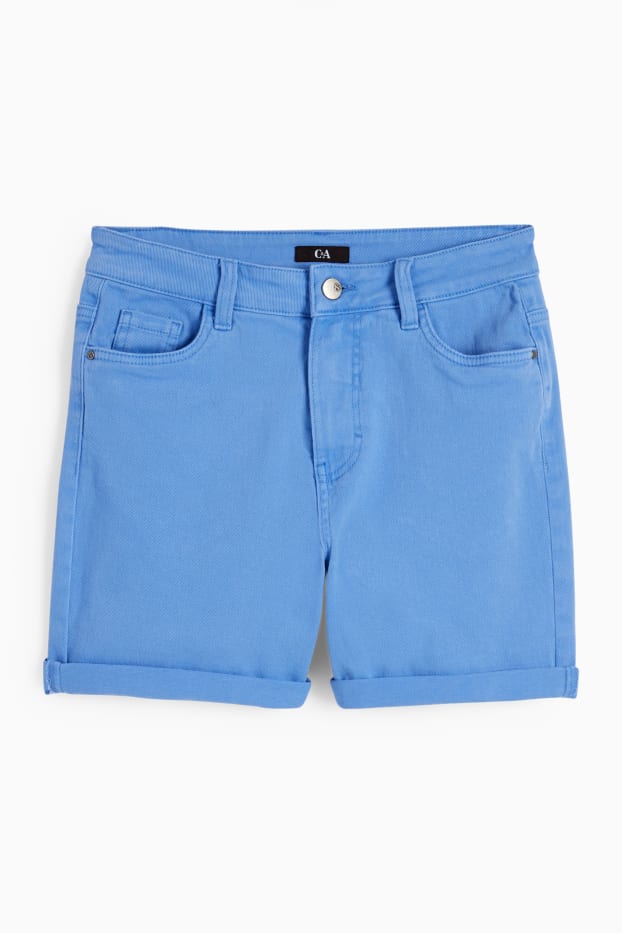 Damen - Shorts - High Waist - blau