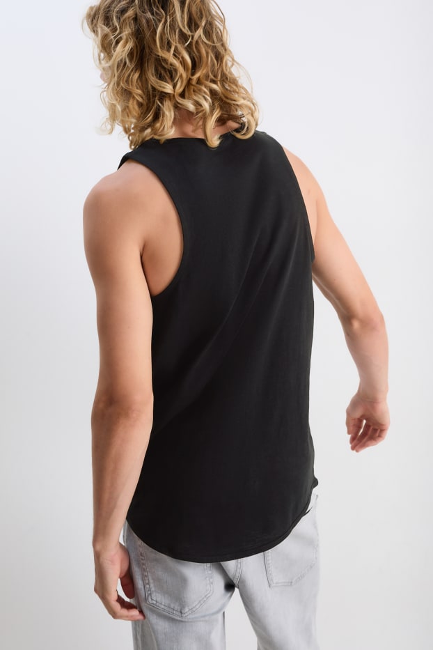 Heren - Tanktop - zwart