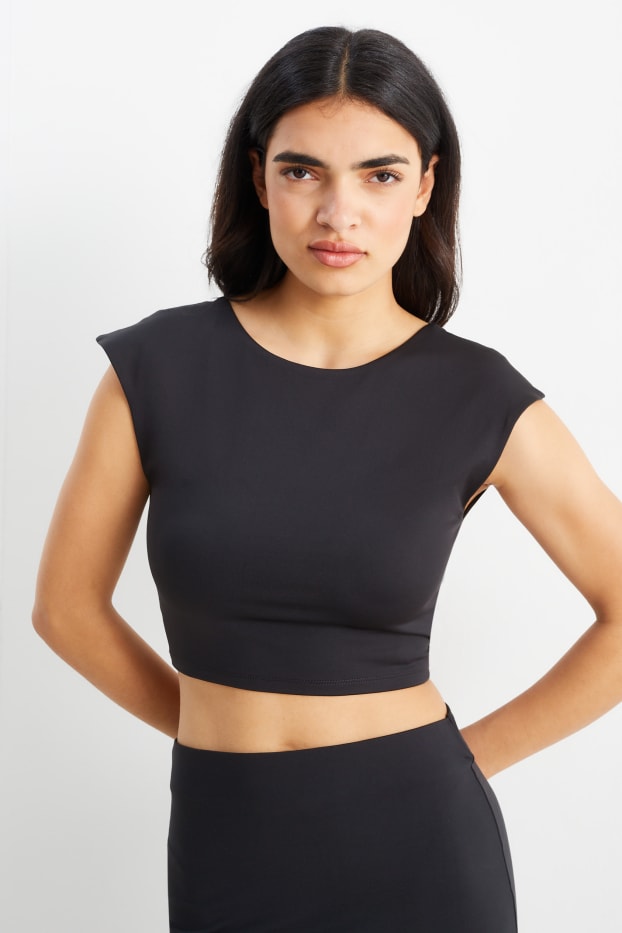Femmes - Haut court - noir