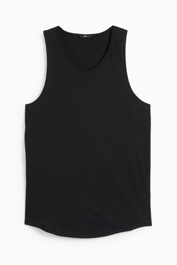 Heren - Tanktop - zwart