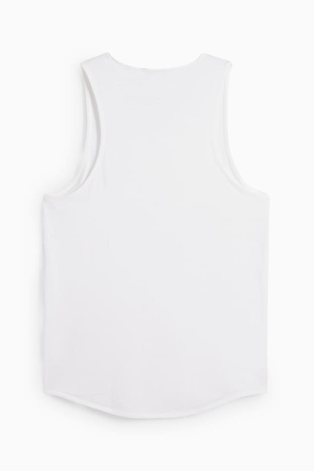Pánské - Tank top - bílá