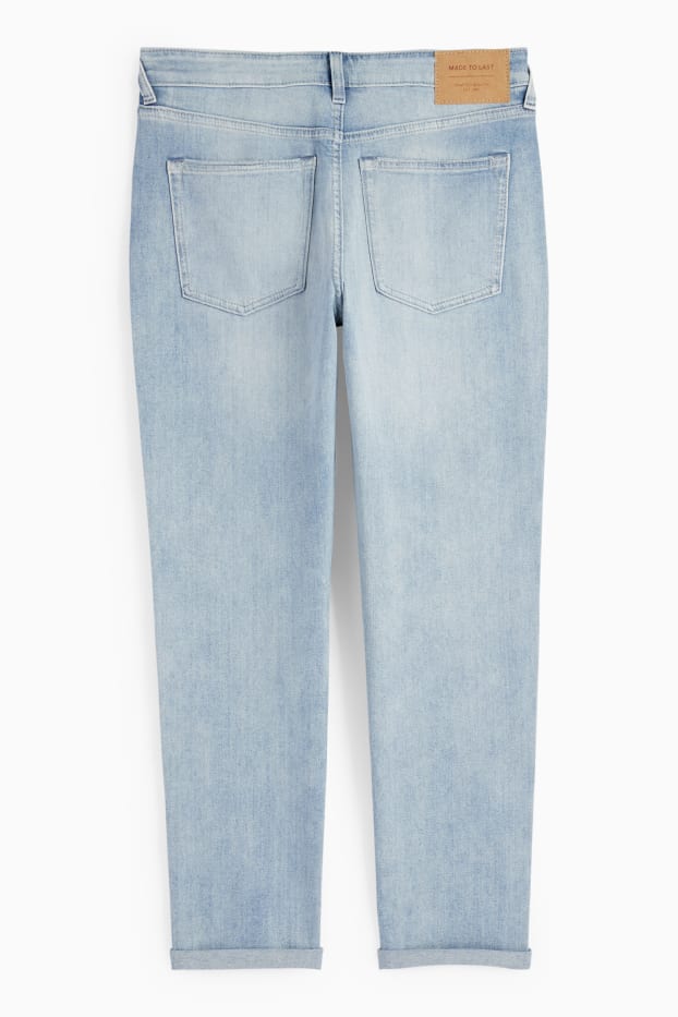 Femmes - Boyfriend jean - mid waist - LYCRA® - jean bleu clair