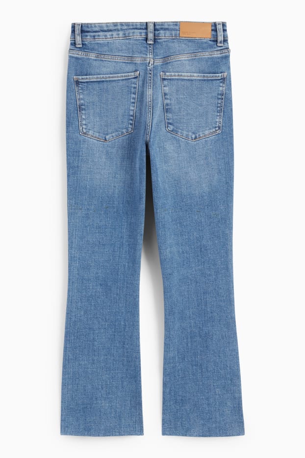 Damen - Bootcut Jeans - High Waist - helljeansblau