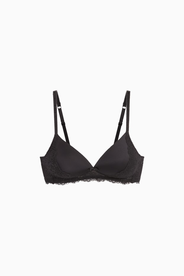Femei - Sutien fără armătură - vătuit - negru
