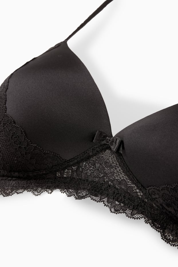 Femei - Sutien fără armătură - vătuit - negru