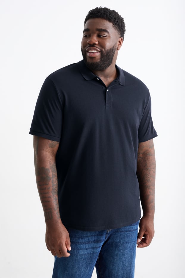 Herren - Poloshirt - dunkelblau