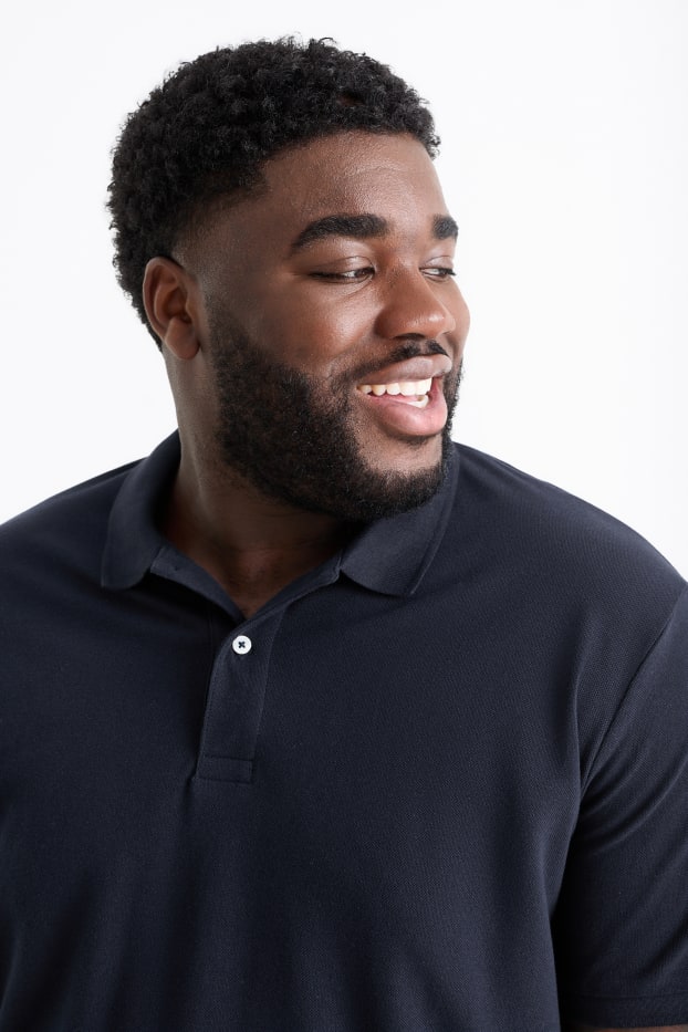 Herren - Poloshirt - dunkelblau