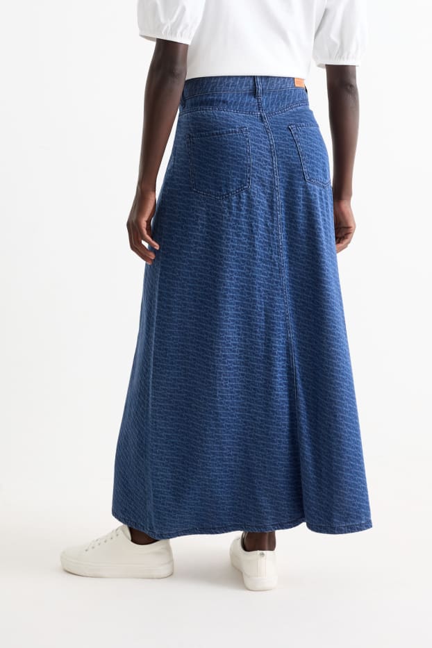 Dona - Faldilla texana - estampat - texà blau