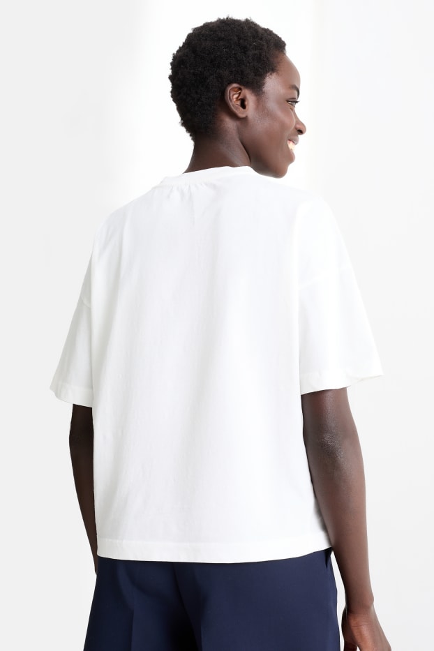 Women - T-shirt - cremewhite