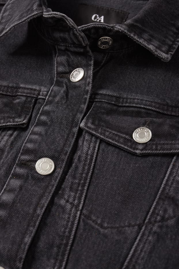 Women - Denim dress - LYCRA® - denim-dark gray